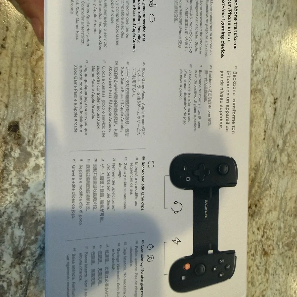 Backbone Black Handheld Gaming Console